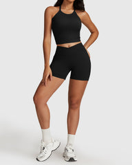 Women's Gym Shorts with Tank Top