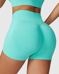Women's Seamless Sports Shorts with Elastic Waistband