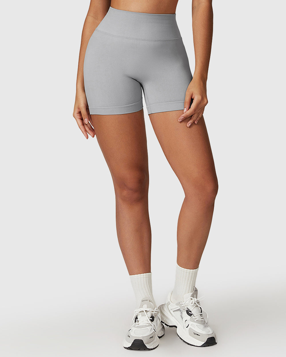 Comfortable and Sporty Elastic Waistband Shorts