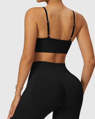 Women's Seamless Strappy Workout Bra