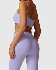 Purple Gymballa Medium Impact Push-Up Bra