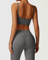 Grey High Impact Yoga Bra for Women