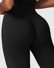 Durable High-Waisted Running Leggings For Gym