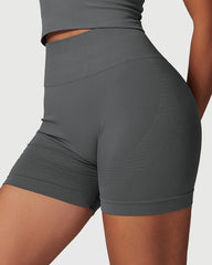 Stylish Elastic Waist Shorts For Women