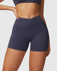 Dark Blue Women's Crossover Shorts