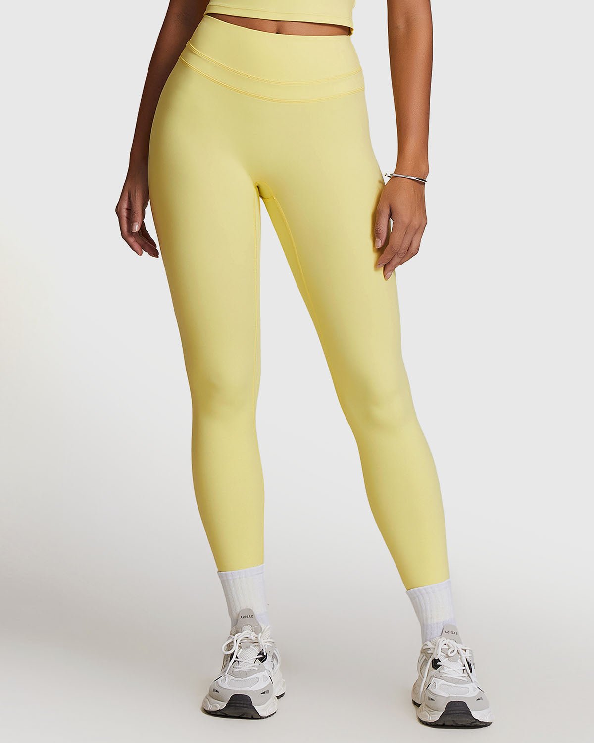 Yellow Seamless High Waist Leggings