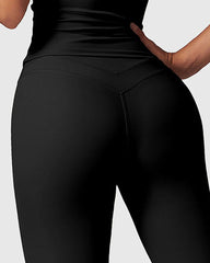 Black High-Rise Gym Leggings for Women