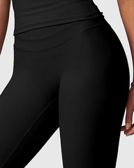 High-Waisted Yoga Leggings in Black
