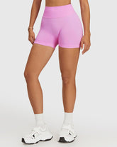 Seamless High Waist Shorts - Pink