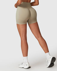 Seamless High Waist Shorts - Khaki