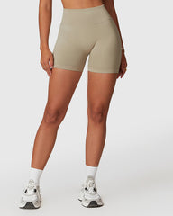 Seamless High Waist Shorts - Khaki