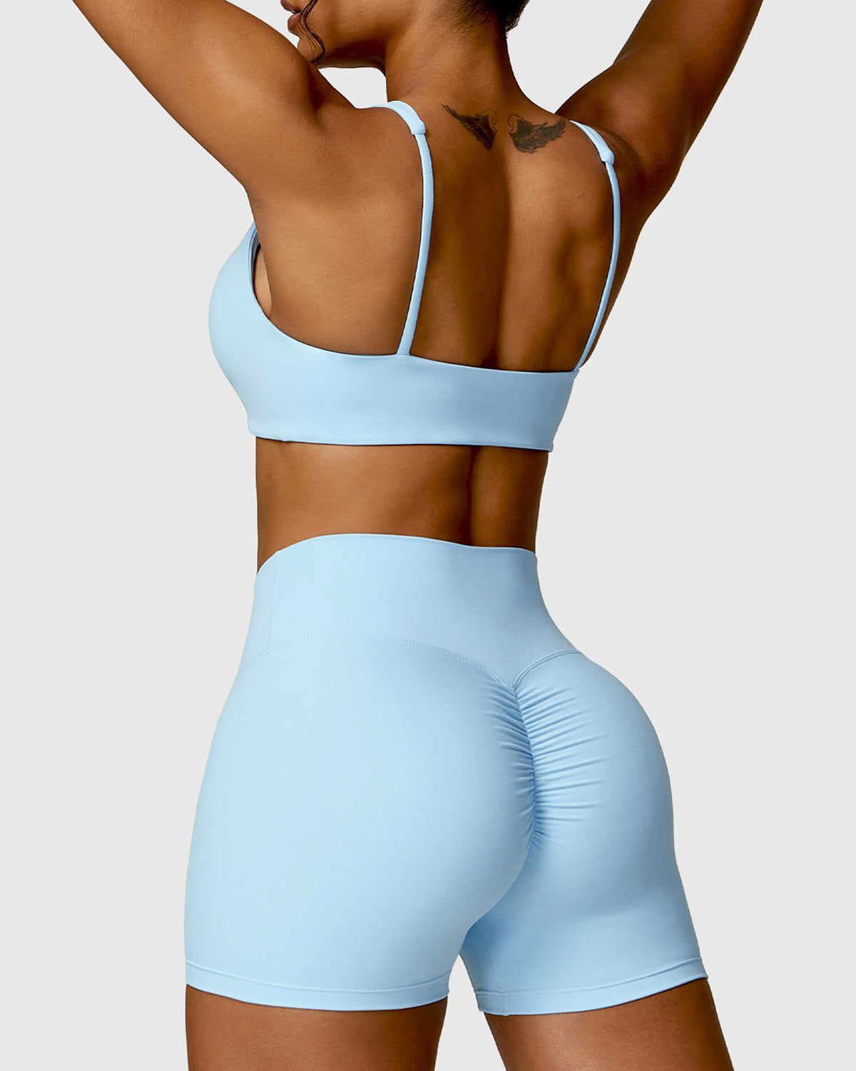 Backless Scoop Neck Sports Bra