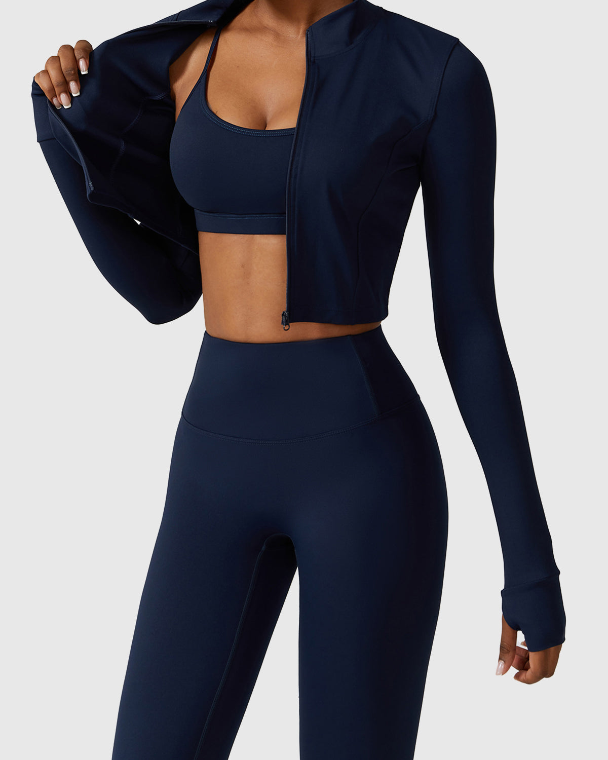 Sporty Scoop Neck Bra & Jacket