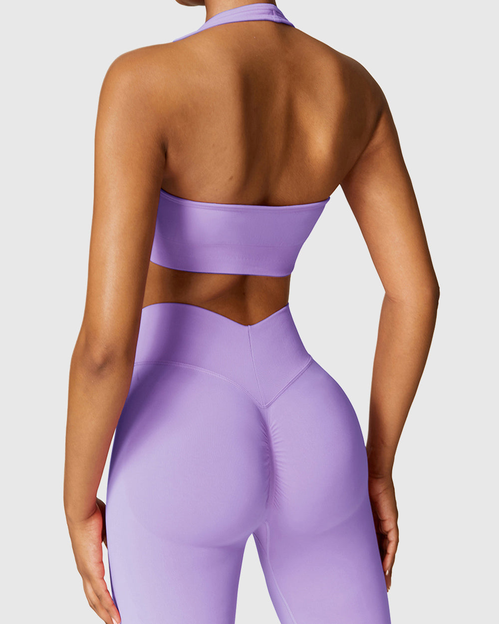 Seamless Light Purple Fitness Bra