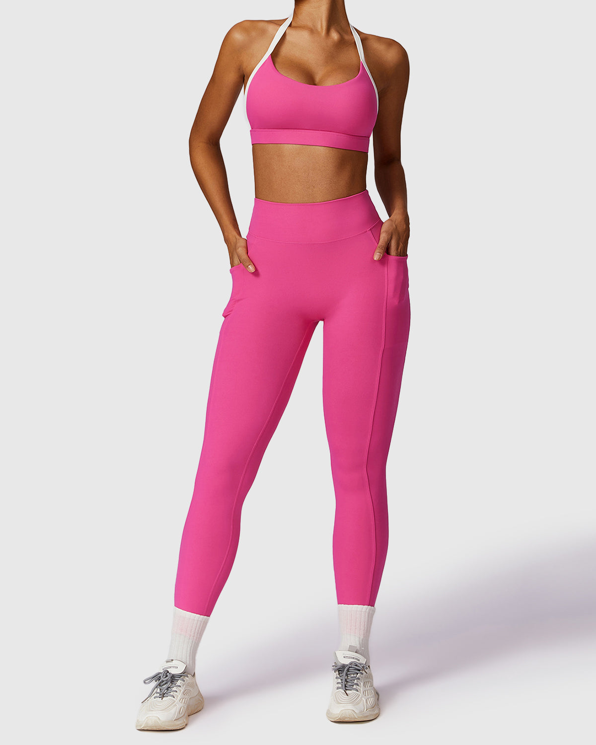 Activewear Gym Set - Scoop Neck Bra