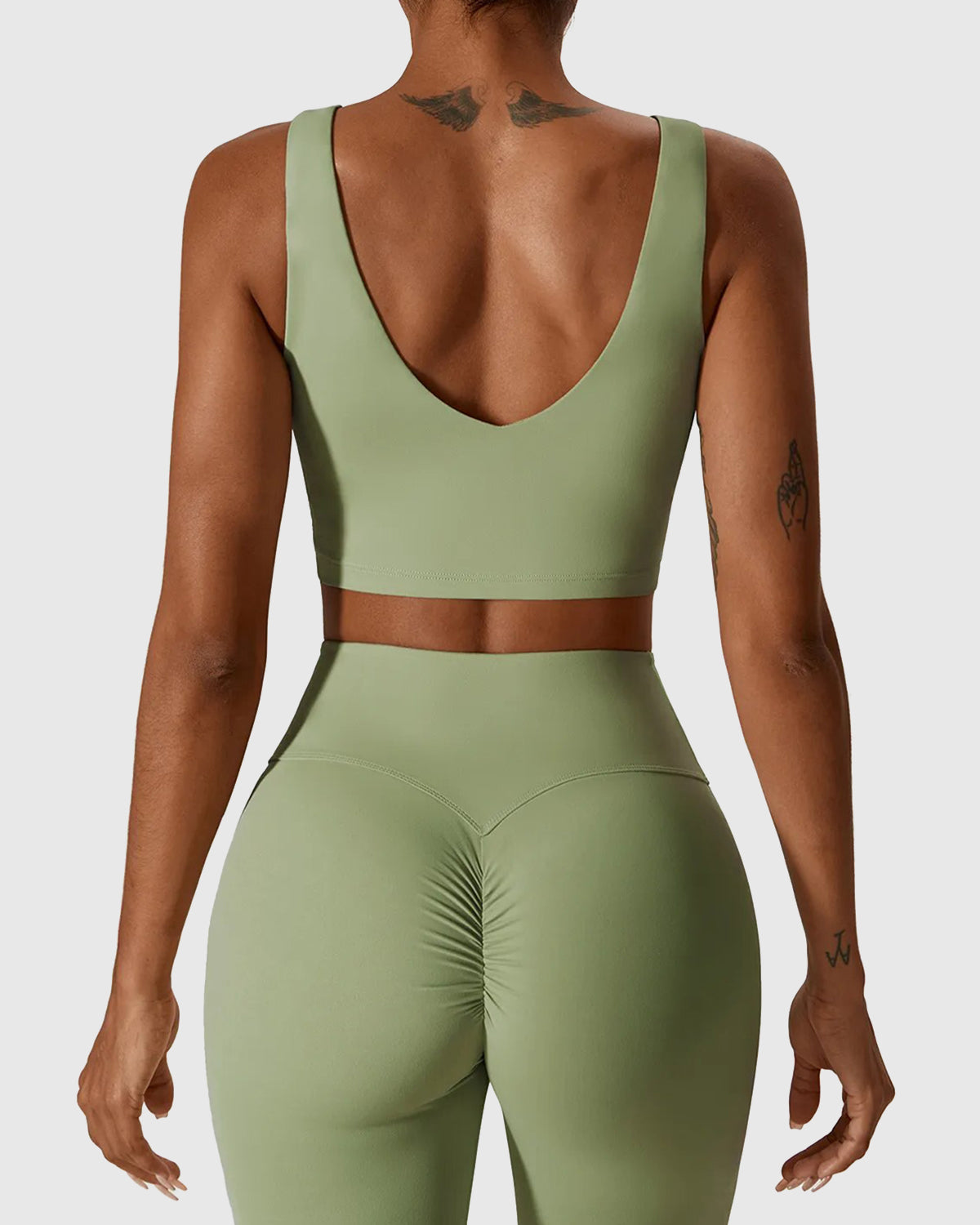 Bean Green Crop Top