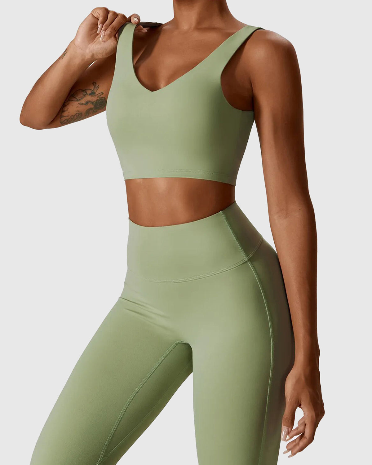 Bean Green Fitness Crop Top