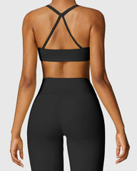 Workout Strappy Cross Back Bra