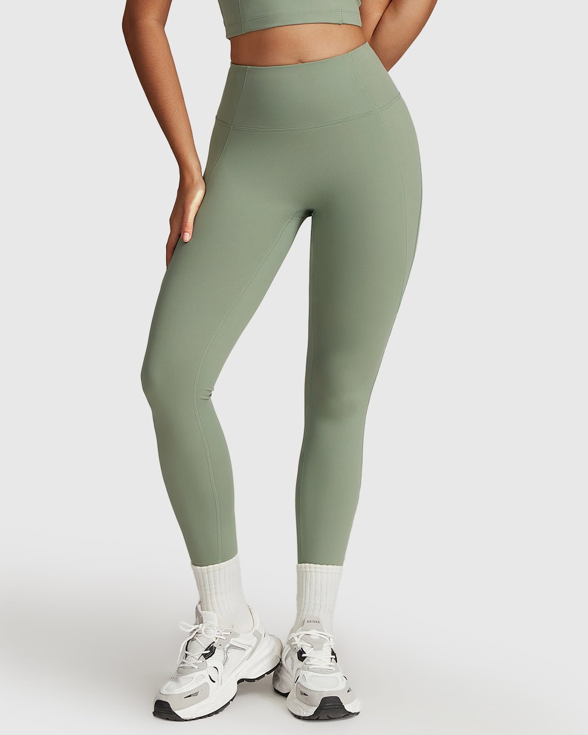 Green High-Waisted Seamless Leggings