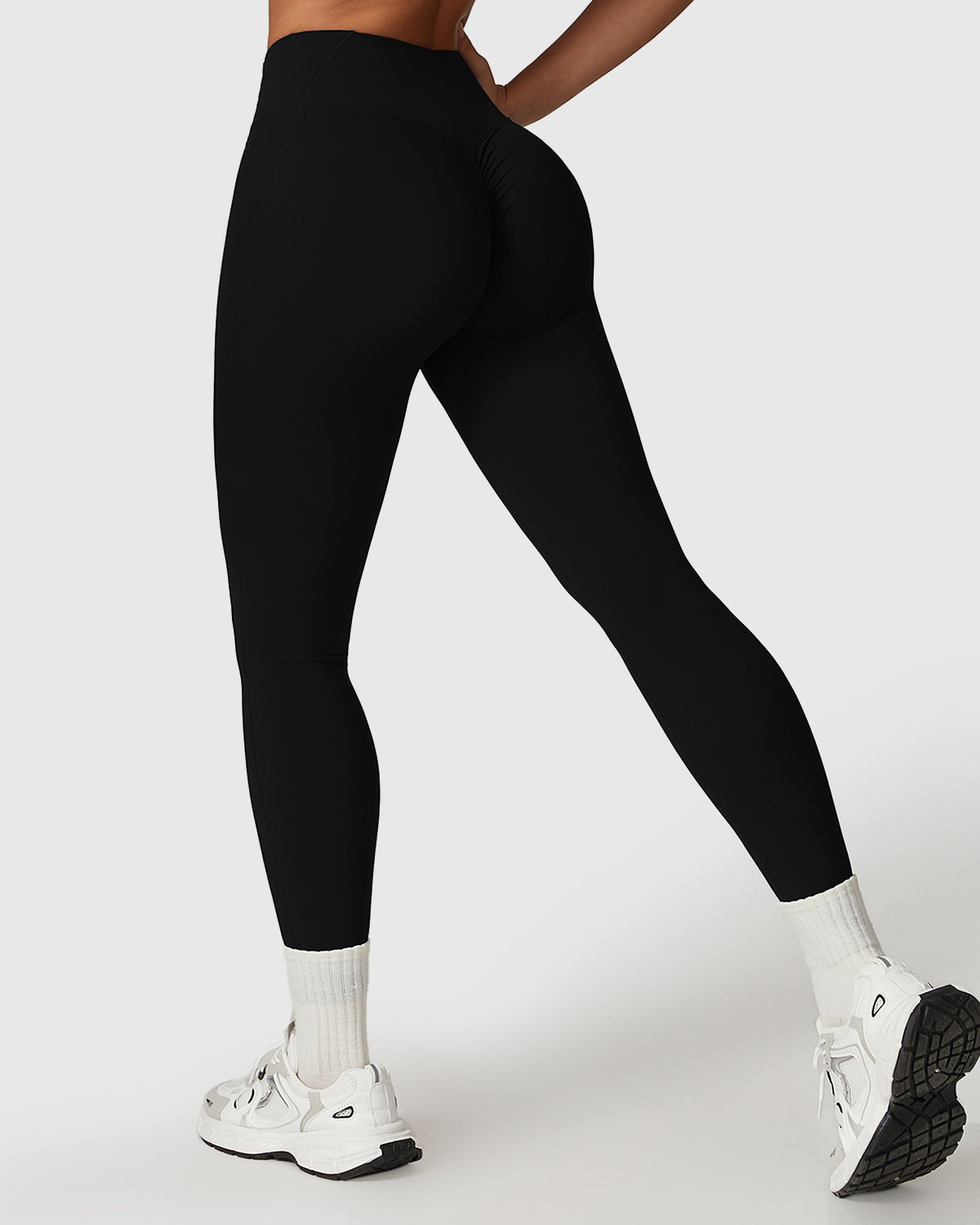 Black High-Rise Gym Leggings for Women