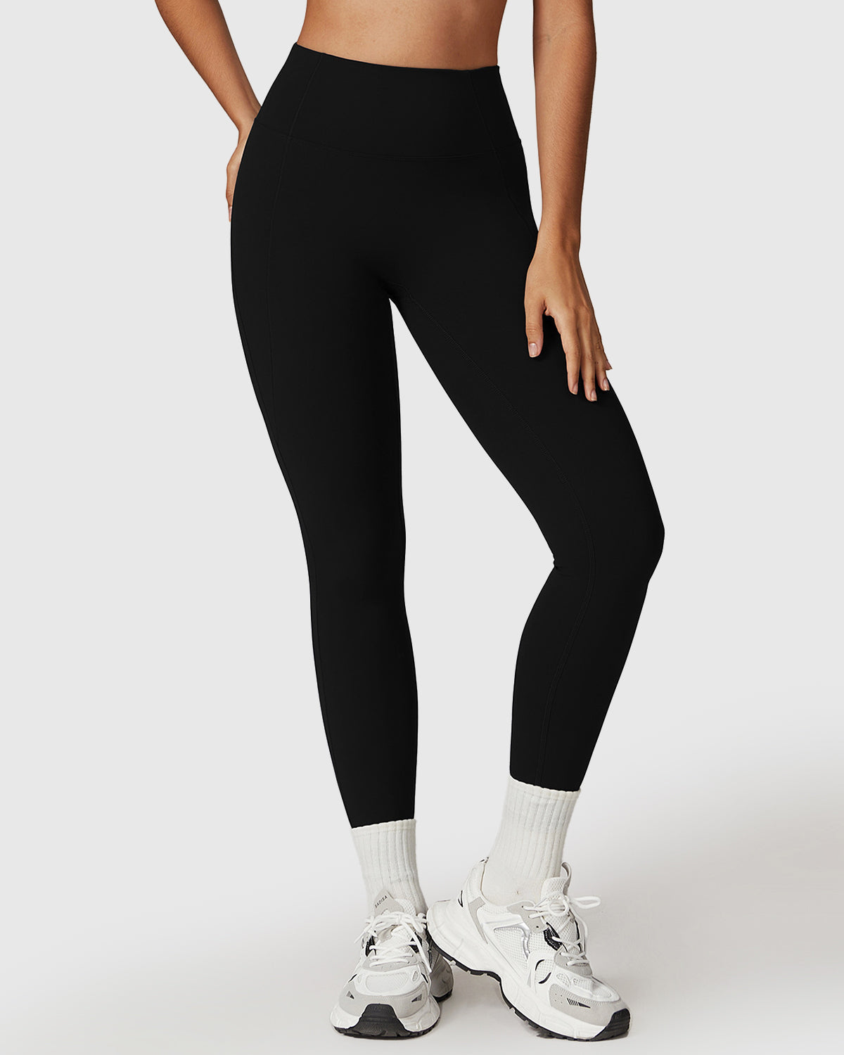 Black High-Waisted Seamless Leggings