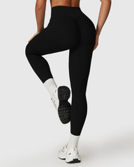 High-Waisted Yoga Leggings in Black