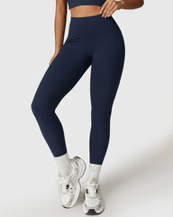 Emblem Blue High-Waisted Seamless Leggings