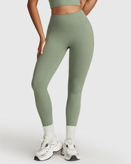 Green High-Waisted Seamless Leggings