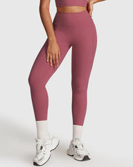 Mauve High-Waisted Seamless Leggings