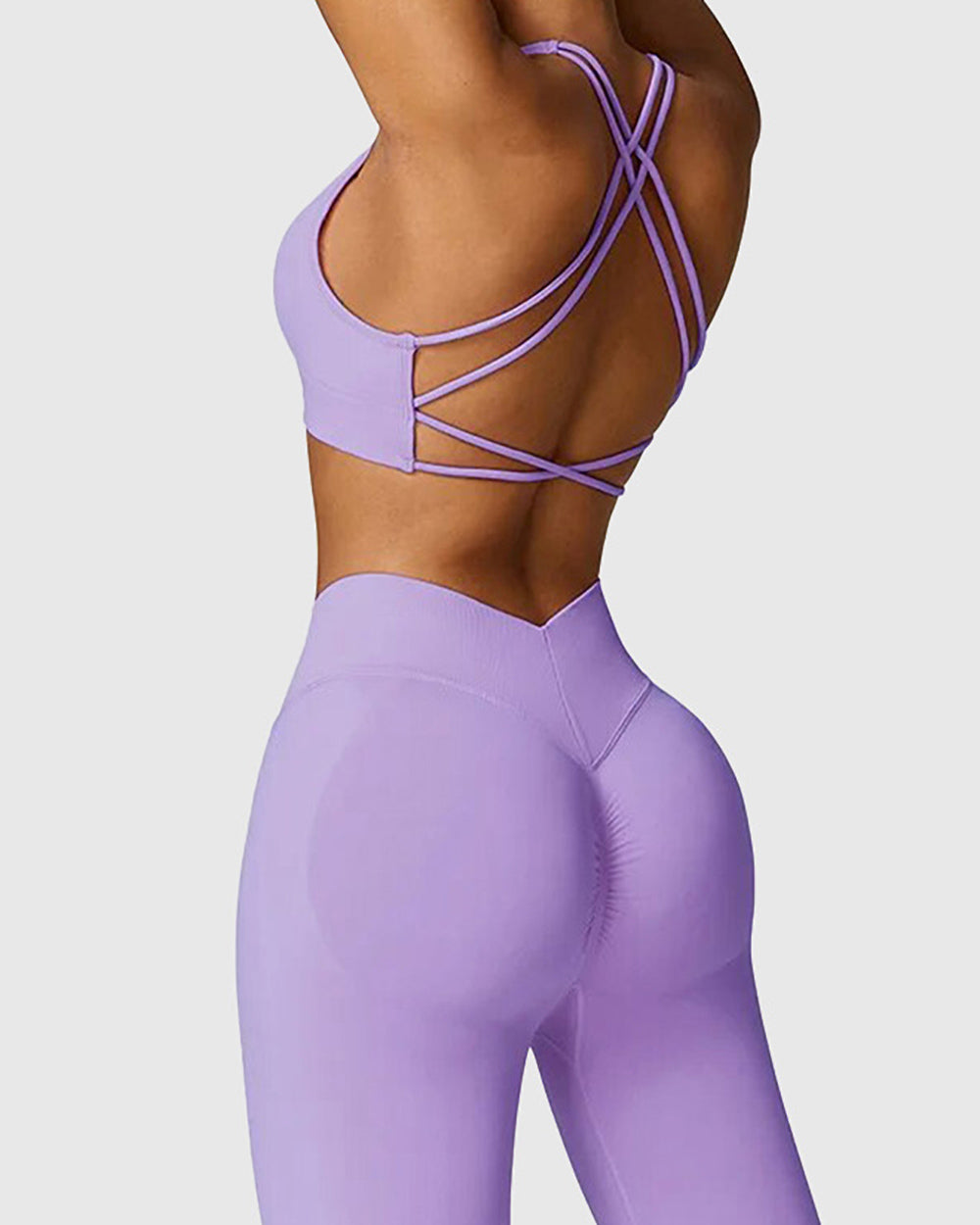 Women's Strappy Bra with Full-Length Leggings