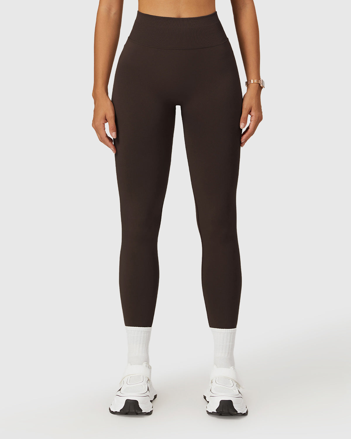 High Support Sports Leggings - Dark Brown