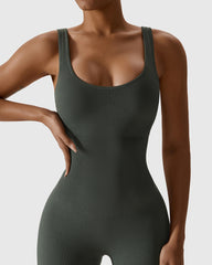 Sculpt Seamless Ribbed Cutout Unitard