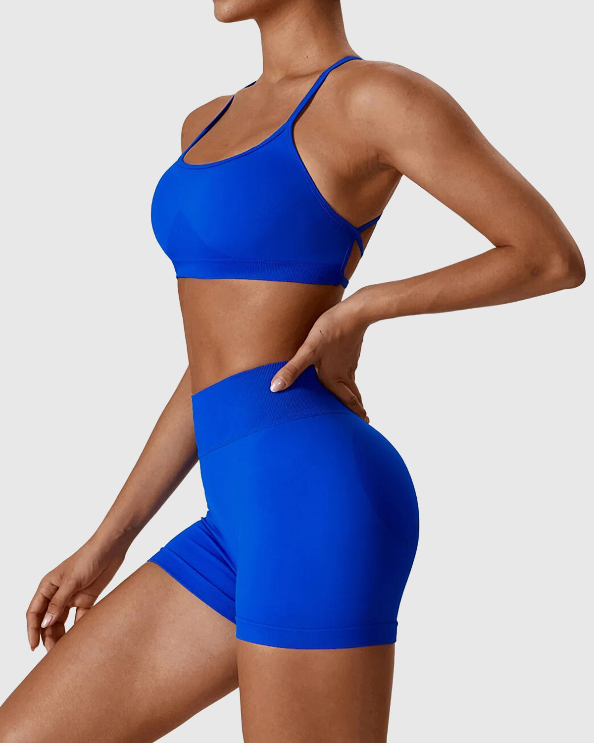 Cross Back Strappy Bra Set