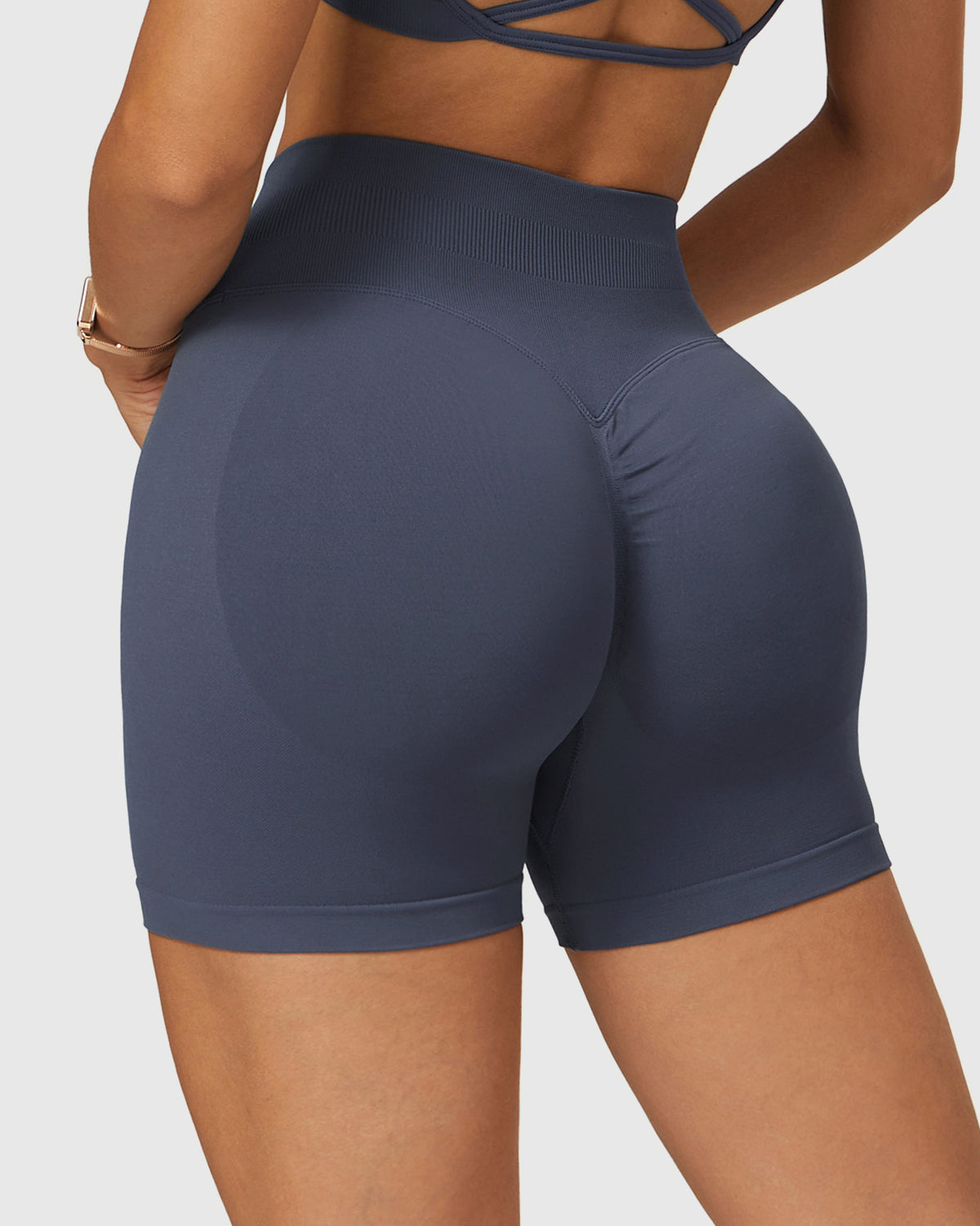 Seamless Elastic Waistband Shorts - Gym & Yoga Clothes