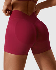 Women's Scrunch Shorts - Red