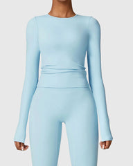 Light Blue Long Sleeve Top