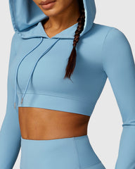 Blue Fitness Crop Top