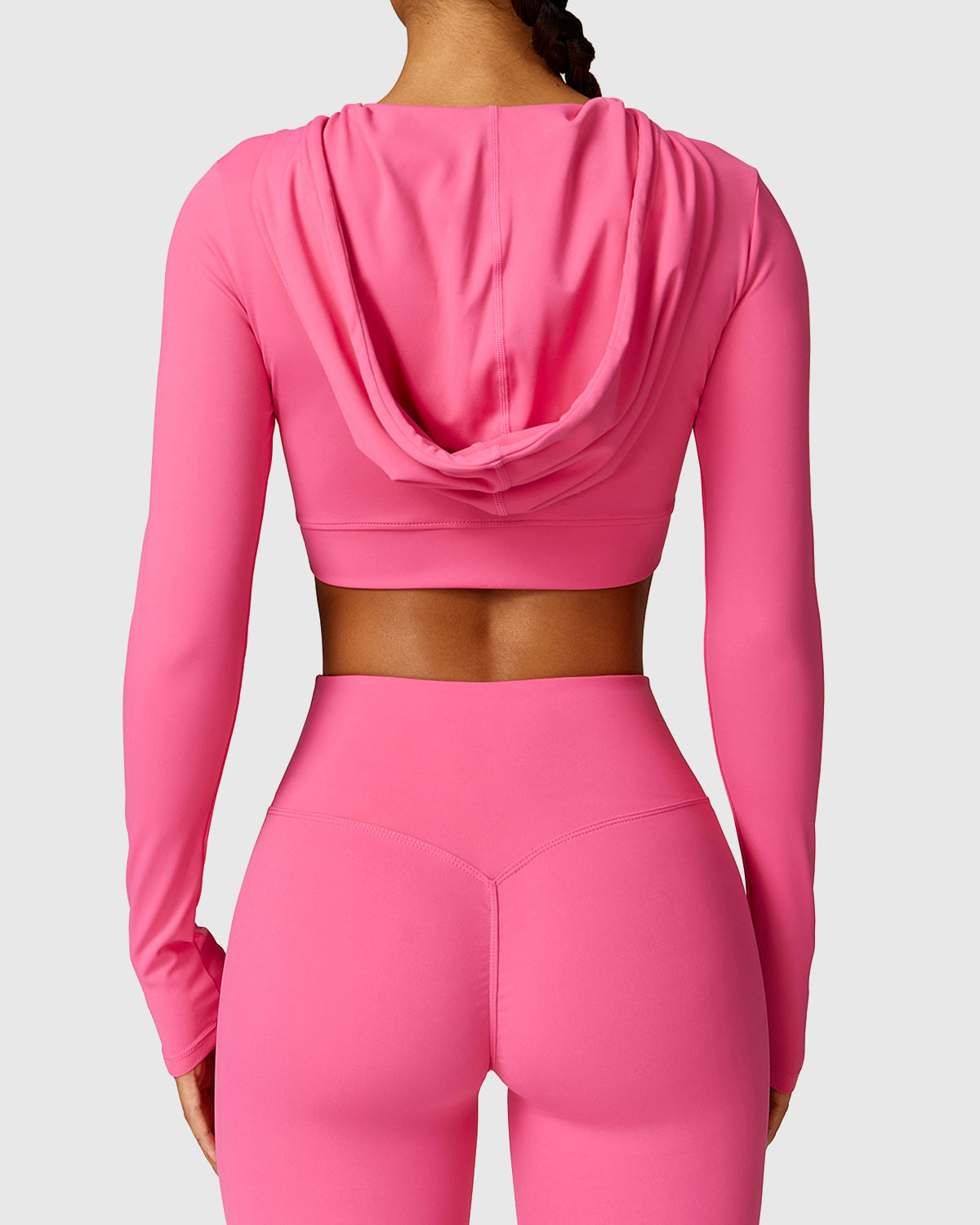 Rose Pink Sporty Crop Top