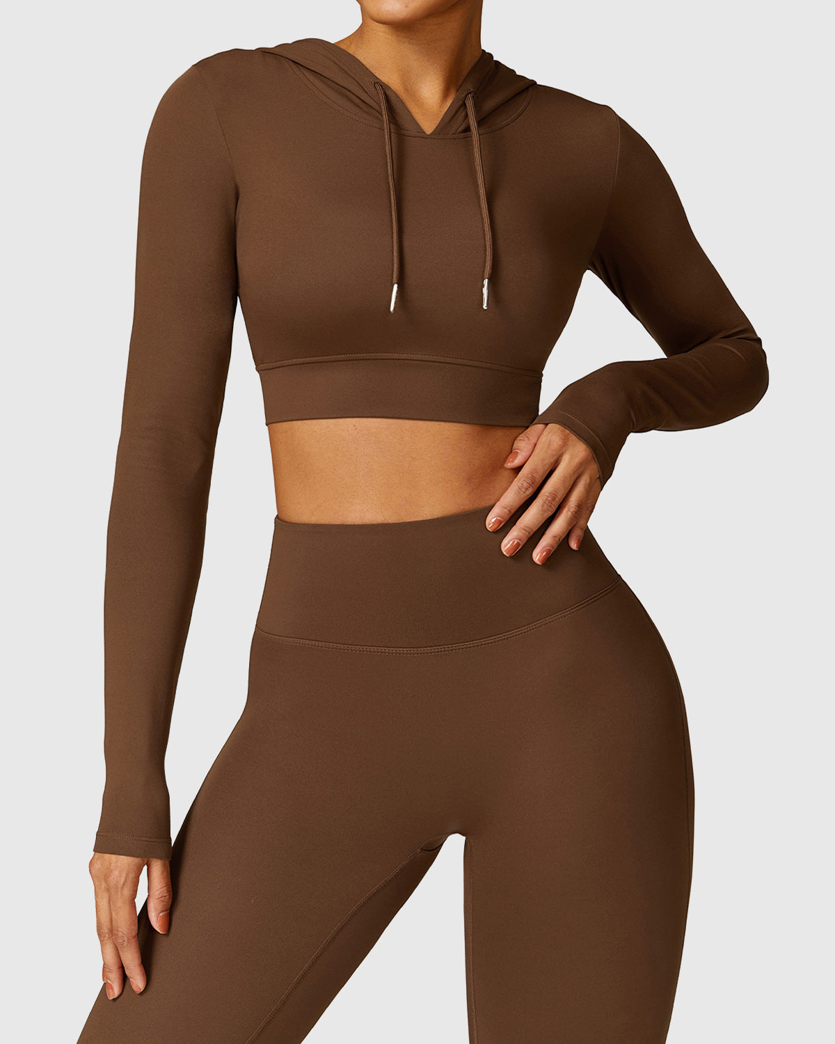 Long Sleeve Workout Crop Top