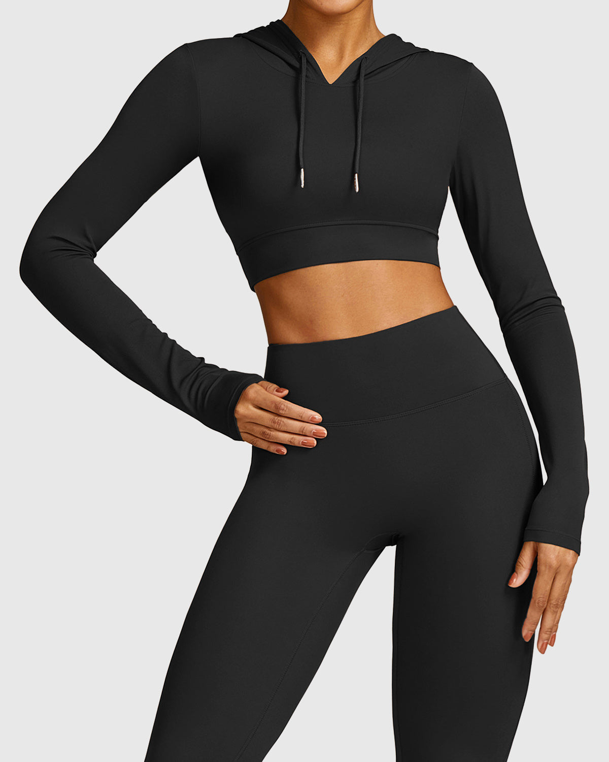 Black Crop Top for Women