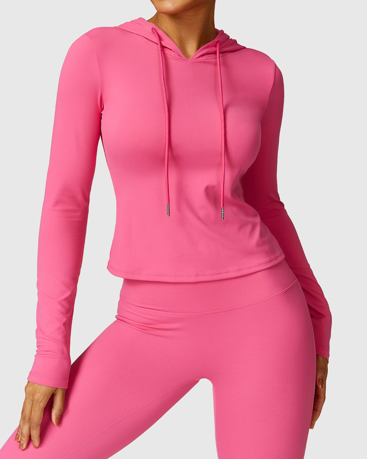 Pink Gym & Workout Top With Long Sleeve