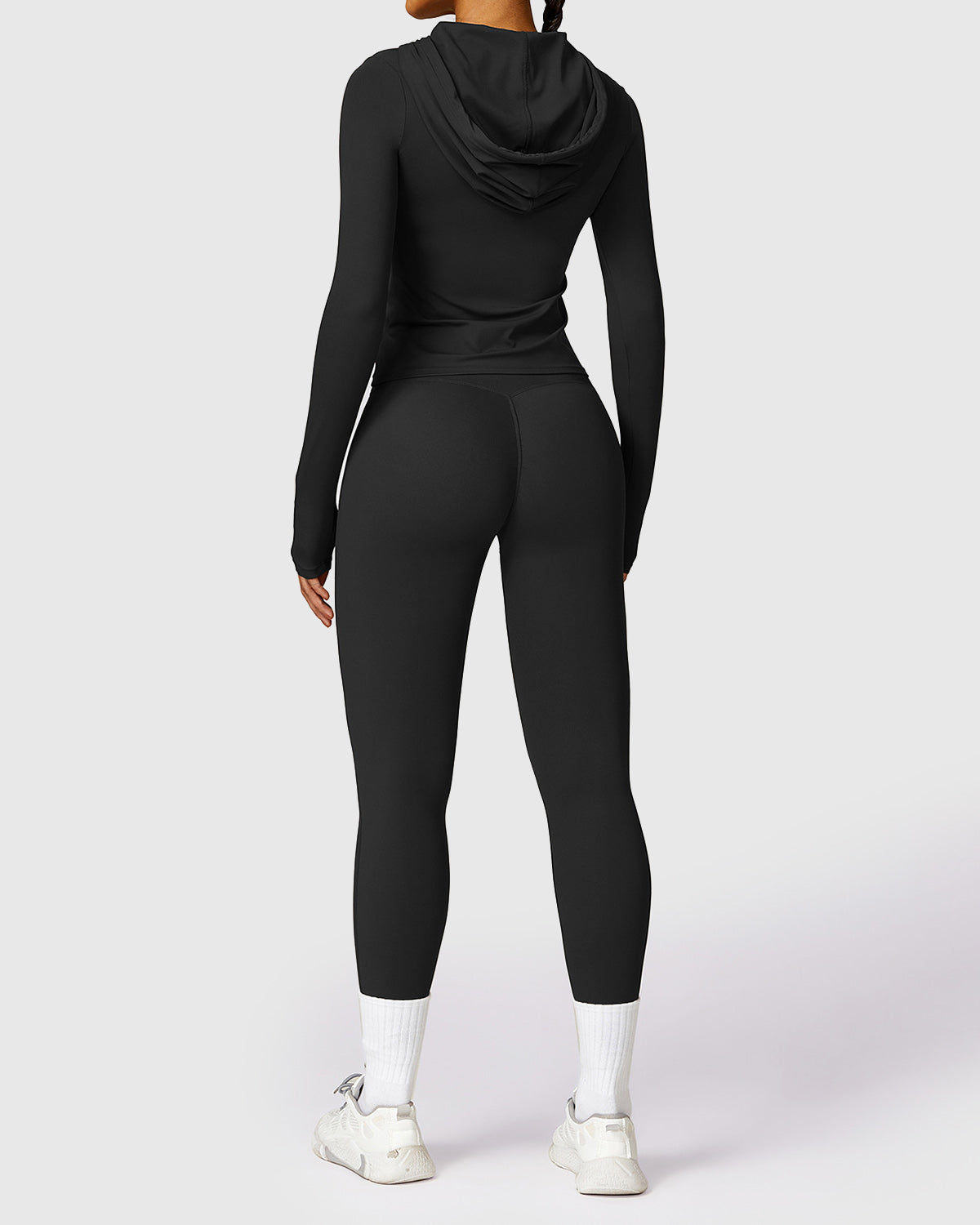 Seamless Yoga Leggings & Long Sleeve Top 