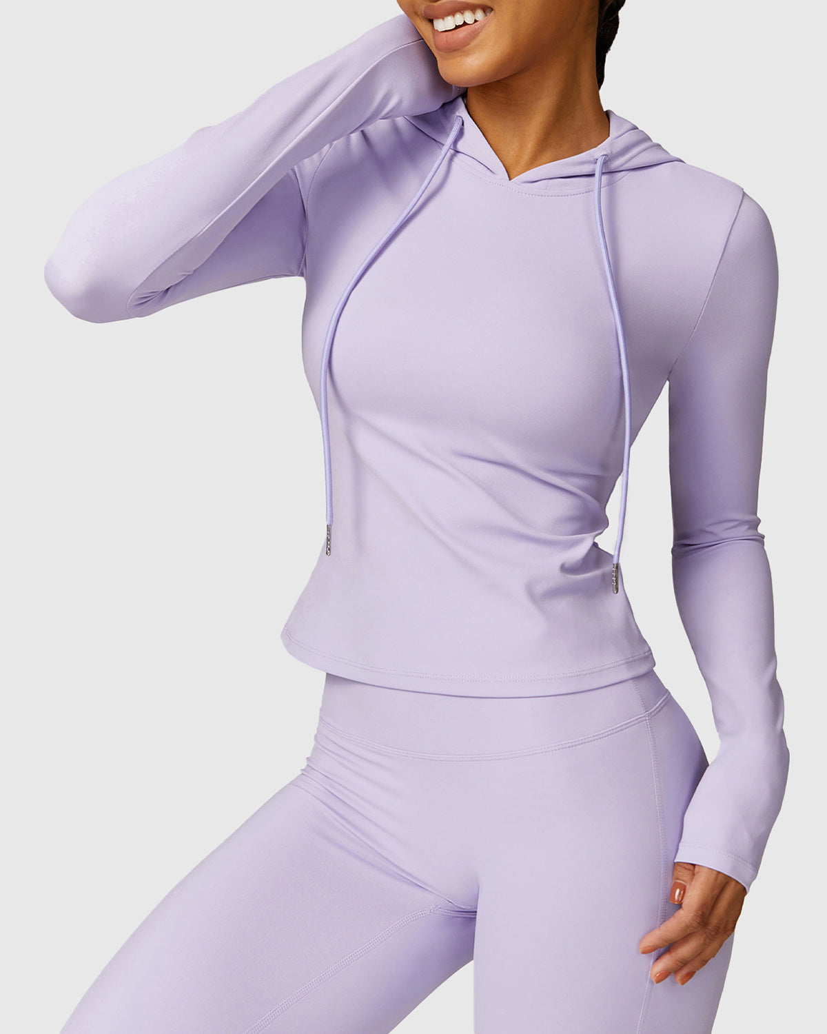 Light Purple Workout Long Sleeve Top