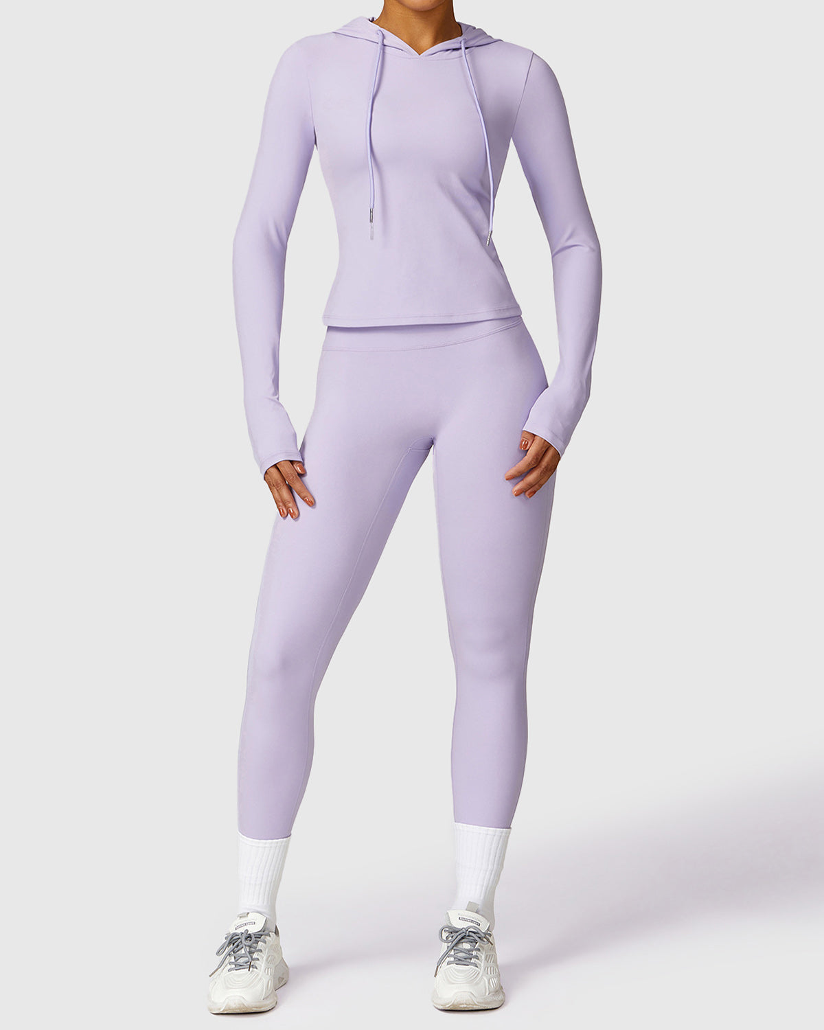 Yoga & Workout Set in Pale Purple