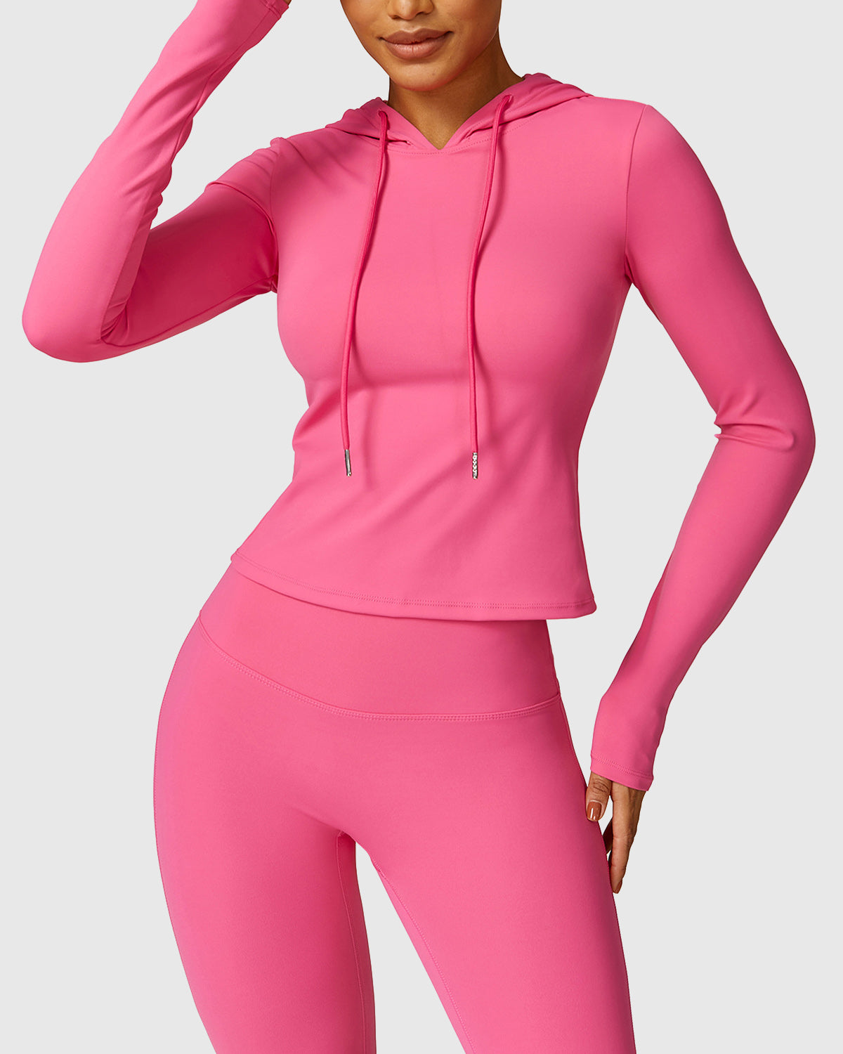 Long Sleeve Top in Rose Pink