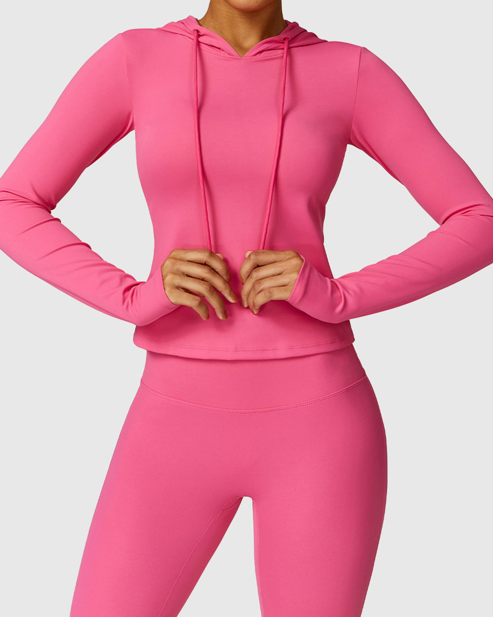 Sexy Pink Top With Long Sleeve