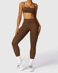 Effortless Sporty Brown Set 