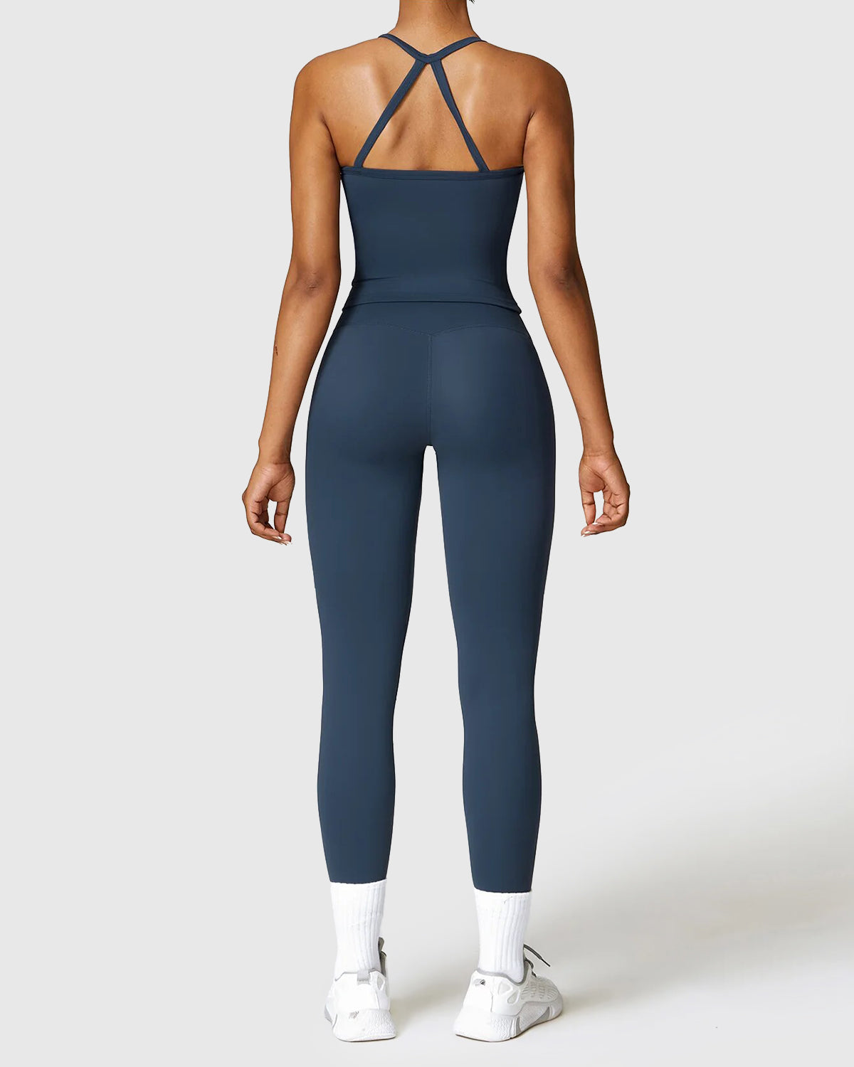 Seamless Leggings & Strappy Tank Top