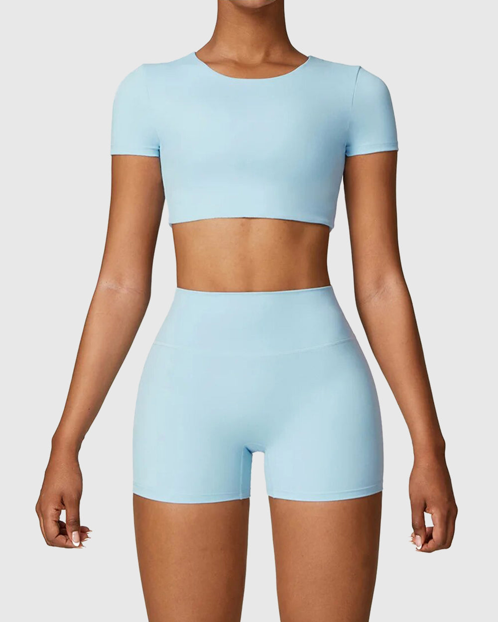 Sporty Blue Crop Top 