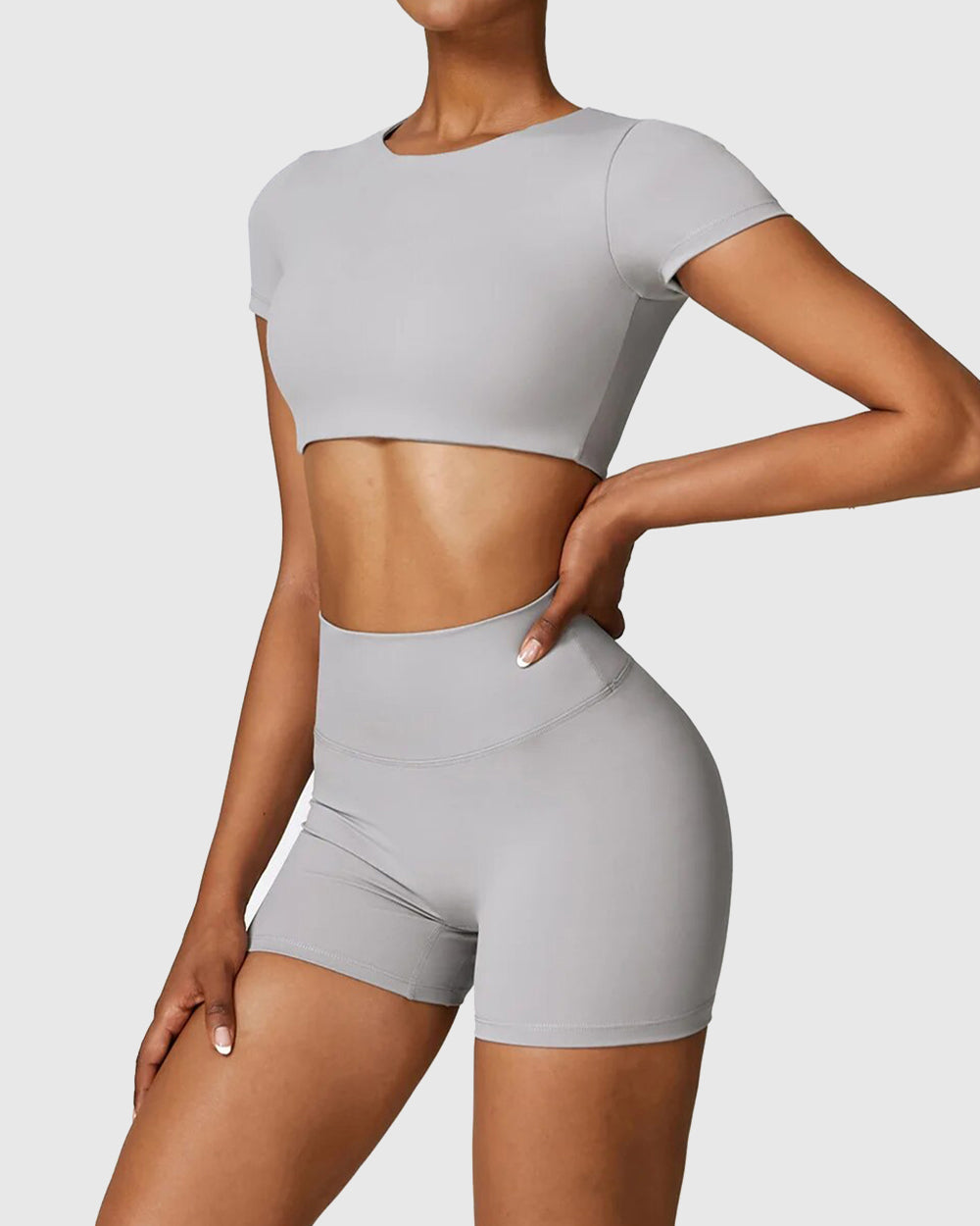 Light Grey Crop Top 